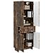 Set di armadi 2 pcs 66 x 34,5 x 90 cm Legno ingegnerizzato - Foto miniatura 2