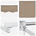 Tenda retrattile manuale con LED Beige e Bianco 4 x 2 m - Foto miniatura 9