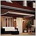 Tenda retrattile manuale con LED Beige e Bianco 4 x 2 m - Foto miniatura 2