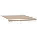 Tenda retrattile manuale con LED Beige e Bianco 4 x 2 m - Foto miniatura 4