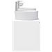 Set di Armadi da Bagno 3 pz Bianco Lucido 49,5 x 44,5 x 65 cm - Foto miniatura 2