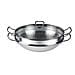 Wok Nanjing 36 cm in acciaio Inox con coperchio - Foto miniatura 1