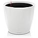 Matches21 Vaso Rotondo In Ceramica Cromo Lucido – Moderno Ø11x12 Cm – Fioriera Argento