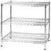 Scaffale Tre Ripiani Robusto Cm 60 X 90 X H. 90 Libreria Heavy In Acciaio Cromato Kit Archimede - Foto miniatura 1