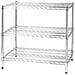 Scaffale Tre Ripiani Robusto Cm 60 X 90 X H. 90 Libreria Heavy In Acciaio Cromato Kit Archimede - Foto miniatura 4