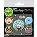 Rick And Morty: Heads (pin Badge Pack)  - Foto miniatura 1