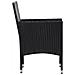 Set Divani Da Giardino 5 Pz Con Cuscini In Polyrattan Nero - Foto miniatura 3