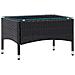 Set Divani Da Giardino 5 Pz Con Cuscini In Polyrattan Nero - Foto miniatura 7