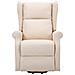 Poltrona Alzapersona Massaggiante Crema in Tessuto - Foto miniatura 4