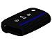 Copritastiera Auto Per Vw Golf 7 Mk7 - Copertura Fob Silicone Chiave Di Protezione Per Vw Golf 7 Mk7 3 Abbottona La Chiave Car - Nero Blu - Foto miniatura 2
