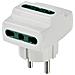 Adattatore Triplo Prese Bipasso Spina Shuko S31+3p17/11 Bianco - 00324. b - Foto miniatura 1