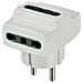Adattatore Triplo Prese Bipasso Spina Shuko S31+3p17/11 Bianco - 00324. b - Foto miniatura 2