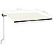 Tenda Automatica con Sensore Vento e LED 350x250 cm Crema - Foto miniatura 3