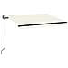 Tenda Automatica con Sensore Vento e LED 350x250 cm Crema - Foto miniatura 1