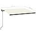 Tenda Automatica con Sensore Vento e LED 350x250 cm Crema - Foto miniatura 6