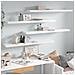 Scaffali A Parete 4 Pz Bianco Lucido 120x23,5x3,8 Cm In Mdf - Foto miniatura 1