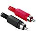 RCA Plug, solderable, 2 pieces cavo di interfaccia e adattatore - Foto miniatura 1