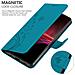 Custodia Compatibile Con Sony Xperia 1 Iii In Blu Fiore - Coperchio Protettivo In Design Floreale Con Chiusura Magnetica, Funzione Stand E Slot Per Carte - Foto miniatura 5