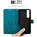 Custodia Compatibile Con Sony Xperia 1 Iii In Blu Fiore - Coperchio Protettivo In Design Floreale Con Chiusura Magnetica, Funzione Stand E Slot Per Carte - Foto miniatura 6