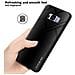 Custodia Compatibile Con Samsung Galaxy S8 Plus - Ottica A Strisce In Opale Nero - Coperchio Protettivo In Vetro Temperato E Silicone Tpu - Foto miniatura 6