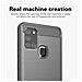 Custodia Compatibile Con Samsung Galaxy A21s In Brusched Grigio - Coperchio Protettivo In Silicone Tpu Flessibile In Look Acciaio Inossidabile-fibra Di Carbonio - Foto miniatura 3
