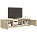 Mobile Porta TV con Luci LED Rovere Sonoma 140x40x35,5 cm - Foto miniatura 6