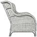 Poltrona con Cuscino Grigio in Rattan Naturale e Lino 82 x 66 x 92 cm - Foto miniatura 3