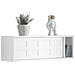 Pensile Ingresso Con Ante Scorrevoli Mensola Parete Portachiavi Da Muro Design Moderno Legno Bianco, Fhk18-w - Foto miniatura 1
