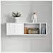 Pensile Ingresso Con Ante Scorrevoli Mensola Parete Portachiavi Da Muro Design Moderno Legno Bianco, Fhk18-w - Foto miniatura 3