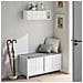 Pensile Ingresso Con Ante Scorrevoli Mensola Parete Portachiavi Da Muro Design Moderno Legno Bianco, Fhk18-w - Foto miniatura 5