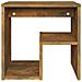 Comodino Rovere Fumo 40x30x40 Cm In Legno Multistrato - Foto miniatura 2