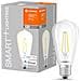Lampada A Led Smart Ledvance Con Tecnologia Wifi, Presa E27, Dimmerabile, Bianco Caldo (2700 K), Sostituisce L'incandescenza Con 60 W, Smart + Wifi Filamento Edison Dimmable, 1-pack - Foto miniatura 2