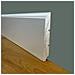 Battiscopa Premium In Legno Massello Mod.firenze 120x15 Laccato Bianco Liscio (prezzo Al Metro) - Foto miniatura 1