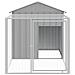 Pollaio Area Corsa Grigio Chiaro 117x201x123 Cm Acciaio Zincato - Foto miniatura 3