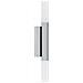 Applique Moderna Alcudia Alluminio Cromo 2 Luci Led 5,5w - Foto miniatura 2