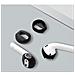Copri Auricolari In Silicone Per Airpods 1/2 Generazione Black - Foto miniatura 3