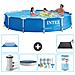 Piscina Fuori Terra - In Giro - 366x76 Cm - Blu - Include Accessori Coordinati A1769 - Foto miniatura 1