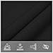 Parasole A Vela Oxford Rettangolare 2x4 M Nero - Foto miniatura 7