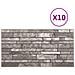 Lusso Casadino -  Pannelli Murali 3d Con Design A Mattoni Grigio Scuro 10 Pz Eps - Foto miniatura 2
