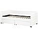 Letto Da Giorno Con Contenitore Velluto Marray 90 X 200 Cm Bianco Sporco - Foto miniatura 4