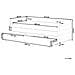 Letto Da Giorno Con Contenitore Velluto Marray 90 X 200 Cm Bianco Sporco - Foto miniatura 6