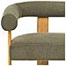 Divano 2 Posti Ilbro Bouclé Verde /marrone Chiaro - Foto miniatura 6