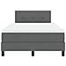 Letto a Rete con Materasso Grigio Scuro 120x190 cm Tessuto - Foto miniatura 8