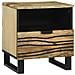 Comodino 40x33x46 cm Legno massello di mango - Foto miniatura 1