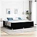 Letto a molle Nero e Bianco e Nero 200 x 200 cm Tessuto - Foto miniatura 2