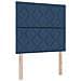 Letto a molle con materasso Blu 120 x 200 cm Tessuto - Foto miniatura 1