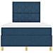 Letto a molle con materasso Blu 120 x 200 cm Tessuto - Foto miniatura 8