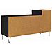 Mobile TV Rovere Nero 100 x 35 x 55 cm Legno multistrato - Foto miniatura 8