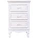 Comodino In Legno Con 3 Cassetti Bianchi 41x33,5x68. - Foto miniatura 3