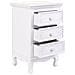 Comodino In Legno Con 3 Cassetti Bianchi 41x33,5x68. - Foto miniatura 6